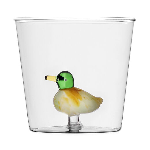 Duck glass tumbler by Ichendorf Milano